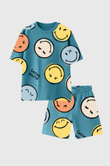 Colourful Smiley Kids Co-Ord Set