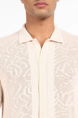 Casual cream shirt for men