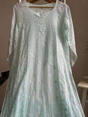 Light green Chikankari kurta