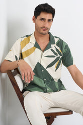 Dark Green Slim Fit Men’s Casual Shirt