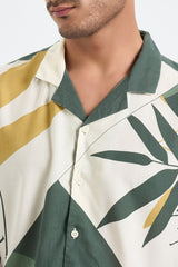 Slim fit printed shirt for men