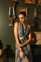 Deme Co-Ord Set - Halter Neck Top & Wrap Skirt