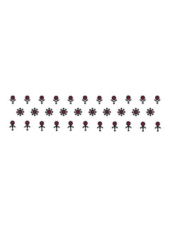 Traditional Maroon Bindi Set