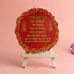 Epoxy Namokar Mantra Frame with Stand