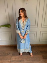 Noor-E-Aina Mirror Work Tissue kaftan