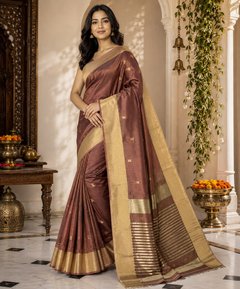Nayantara Maheshwari Kali Border Buti Saree