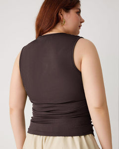 Ruched crop top