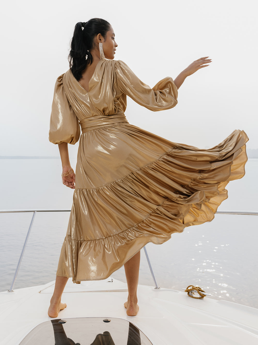 Tiered gown