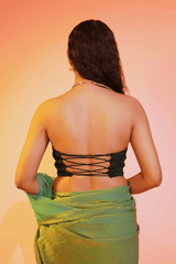 Forest Fantasy Green Corset Blouse