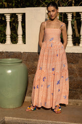 Cotton Frida Maxi Dress for Women