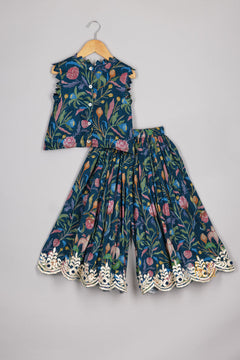 girls festive Chanderi set