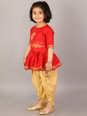 Thread embroidery kurta