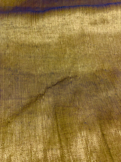 Gold and Silver Handloom Tissue Saree