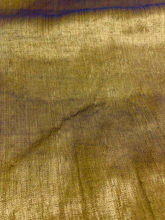 Gold and Silver Handloom Tissue Saree