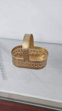 Gold Plated Tray – 5" Height Iron