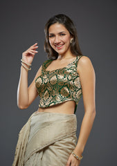 Brocade blouse design