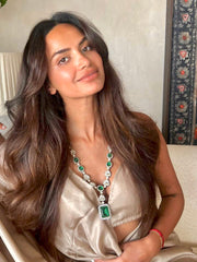 Green Faux Polki Necklace Set – PK-S26WGR