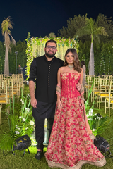 Scarlett Bronze Corset Tissue Lehenga Set