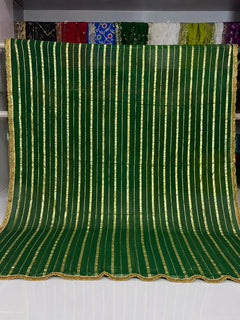 Kohinoor Gold Stripe Navratri Dupatta