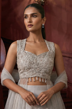 Aarika Blush Embellished Indo-Western Set