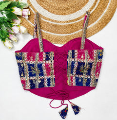 Rangrez Patchwork Mirror Blouse