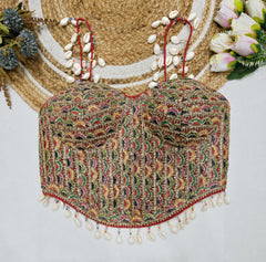 Saanjh Embroidered Navratri Corset Blouse