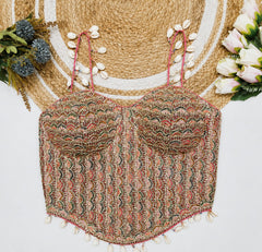 Saanjh Embroidered Navratri Corset Blouse