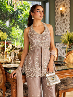 Gulbahar Pearl Embroidered Co-Ord Set