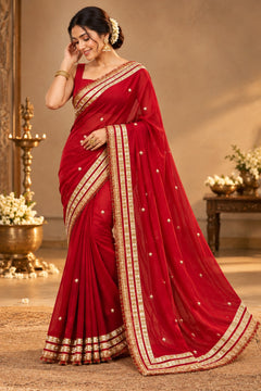Rang Mahal Ruby Elegance Saree