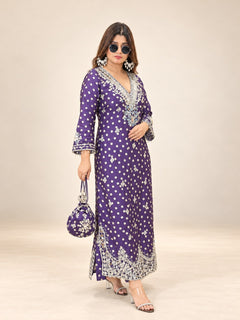 Jamuni Sheesh Mahal Festive Dress with Potli