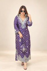 Jamuni Sheesh Mahal Festive Dress with Potli