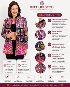 Navratri Designer Ethnic Mirror Work Blazer