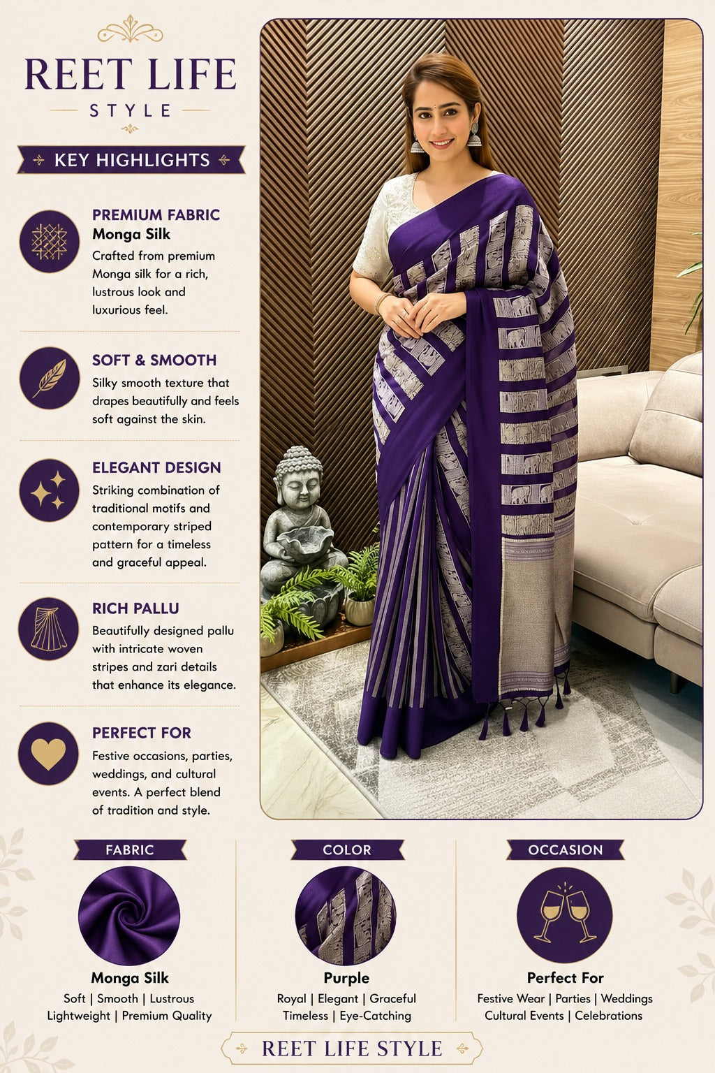 Aaradhya Flowing Elegance Saree
