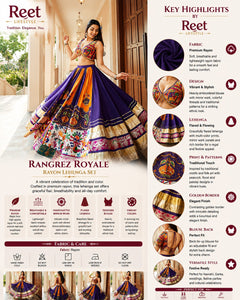 Rajwada Rangoli Mirror Work Lehenga Choli