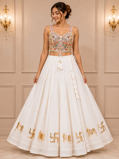 Navrang Shweta Royal Lehenga