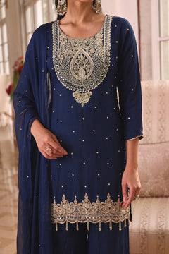 Zariya Ruby Handwork Palazzo Set