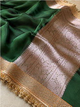 Champagne Riwaayat Ornate Border Banarasi Saree