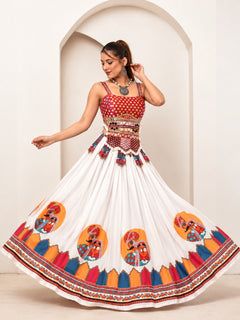 Rangrez Gulnaar Multicolour Skirt