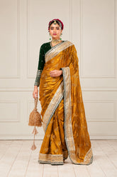 SUNEHARI SILHOUETTE SAREE WITH GARDEN GRANDEUR BLOUSE