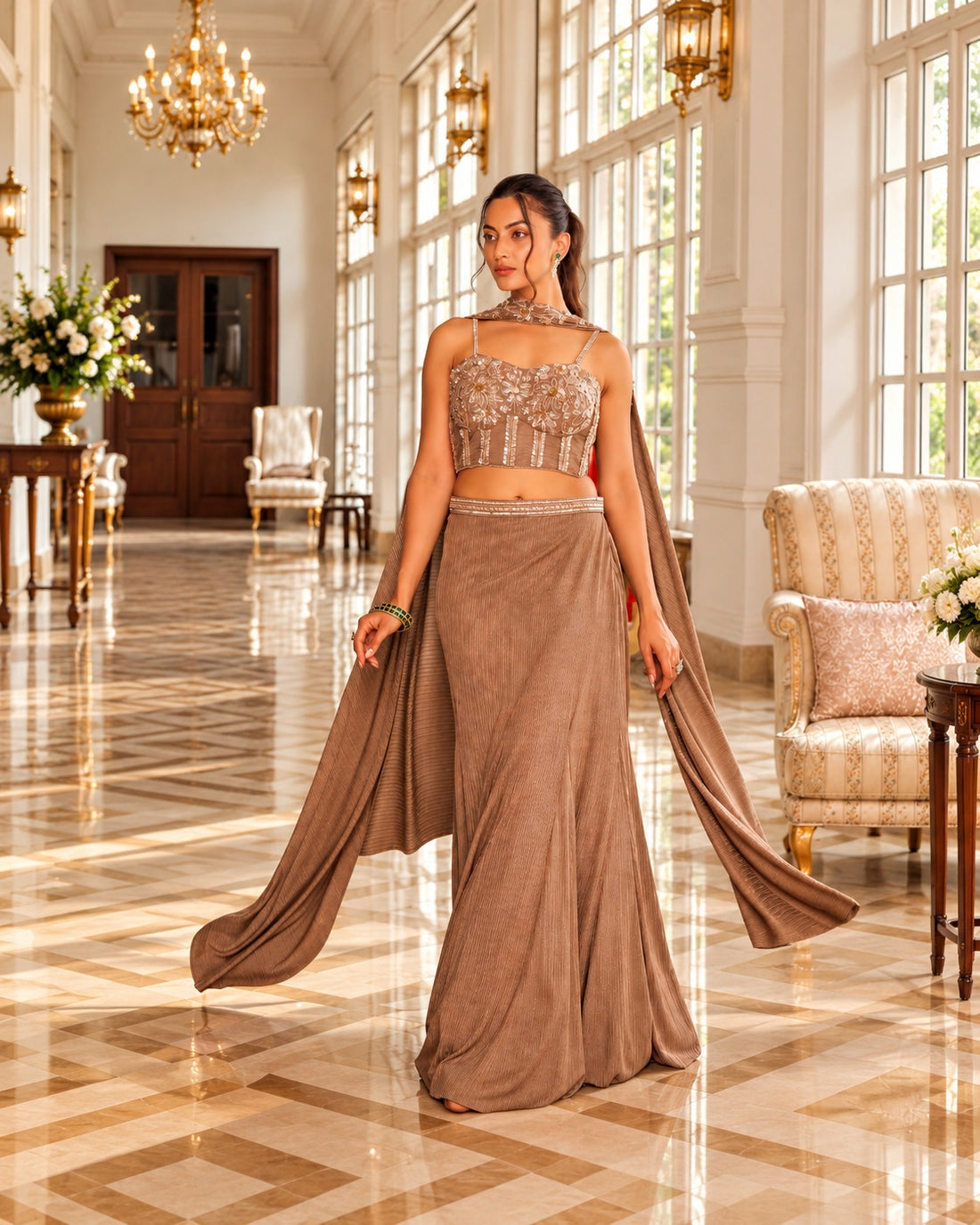 Sunehri Saaz Embellished Co-Ord Set