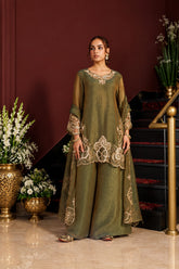 Zarqash Luxe Handwork Palazzo Set