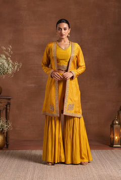 Kesari Mahal Jacket Sharara Set