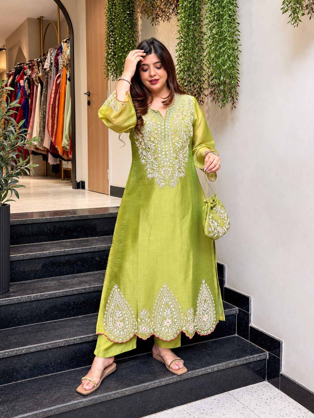 Aabha Paisley Embroidered Co-ord Set
