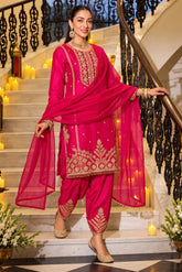 Rani Darbar Embroidered Festive Suit Set