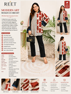Caramel Bloom Muslin Silk Shirt