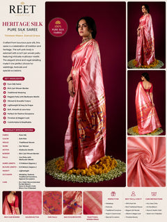 Pure Silk Paithani Saree with Traditional Woven Pallu