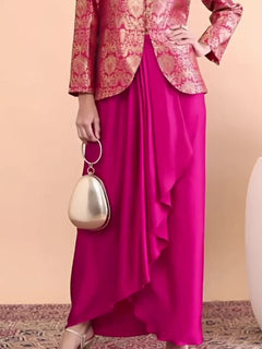 Rani Noor Banarasi Jacket & Satin Skirt Ensemble