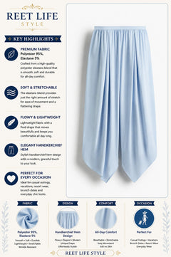 Skyflow Draped Co-ord Set Pull-On Balloon pants for Women