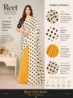 Garden Glow Satin Half and Half Saree