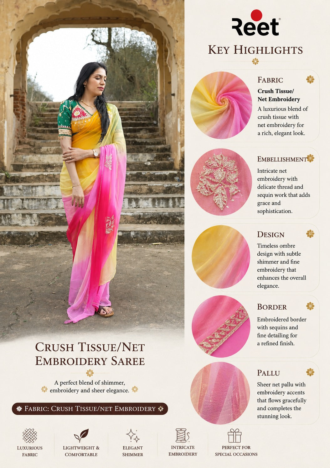 Rajputana Rani Gota Patti Angi saree with blouse